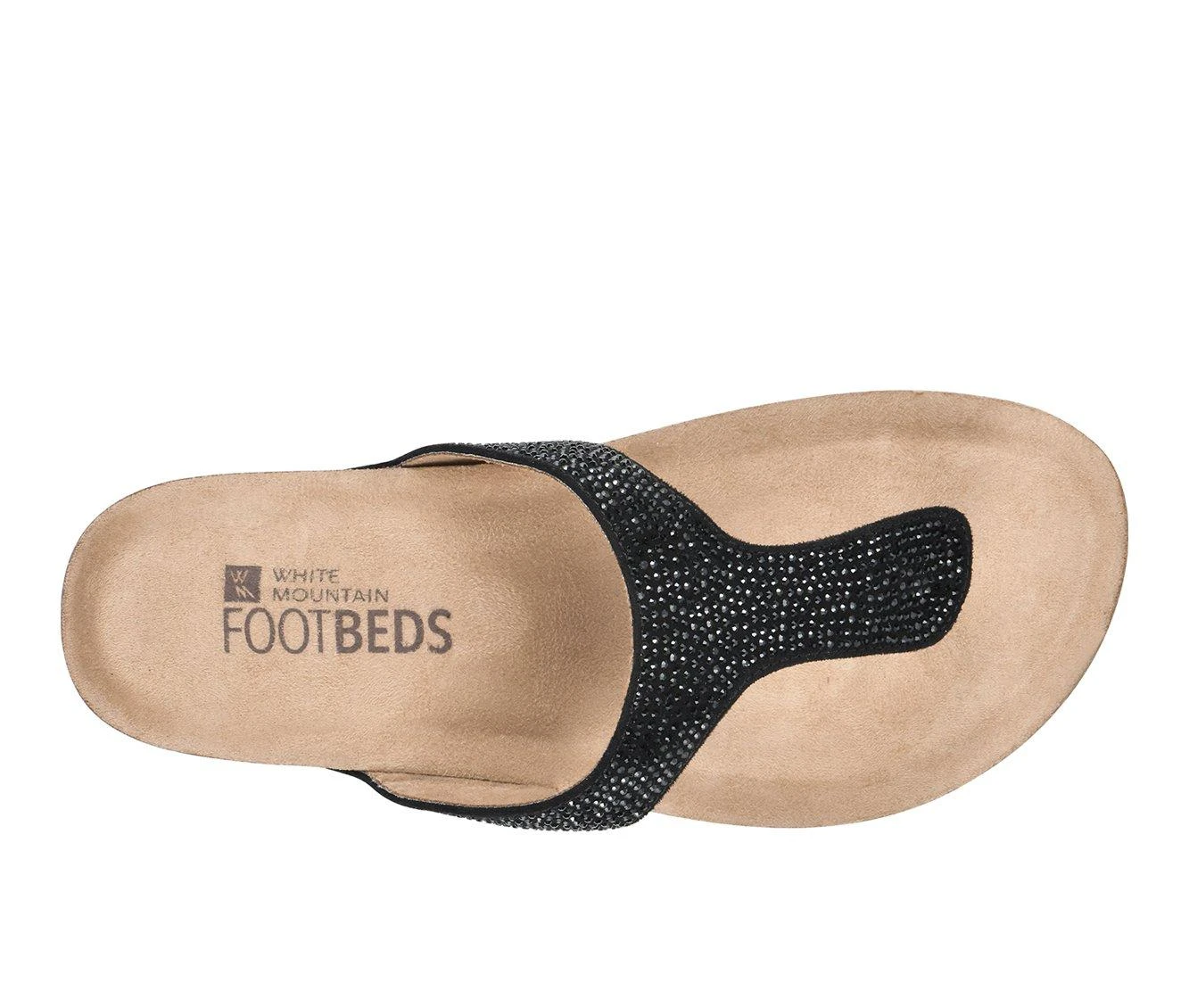 Women's White Mountain Action Footbed Wedge Sandals Black/Multi - Image 6