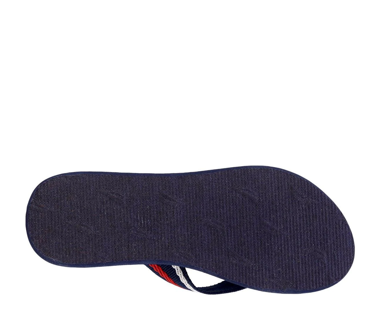 Women's Nautica White Dune Webbing Flip-Flops Navy Logo - Image 6