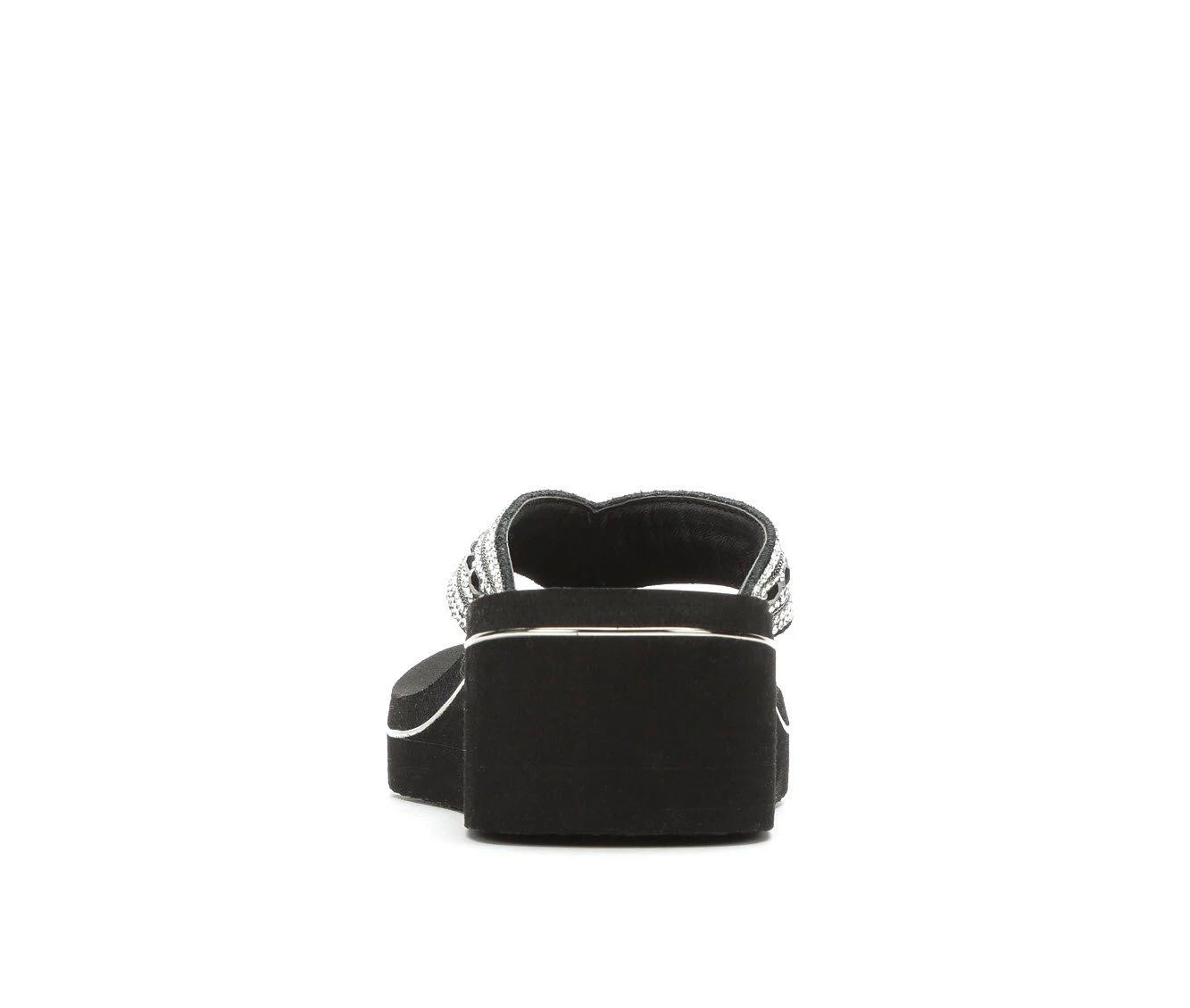 Women's Yellow Box Marcy Platform Flip-Flops Black - Image 6